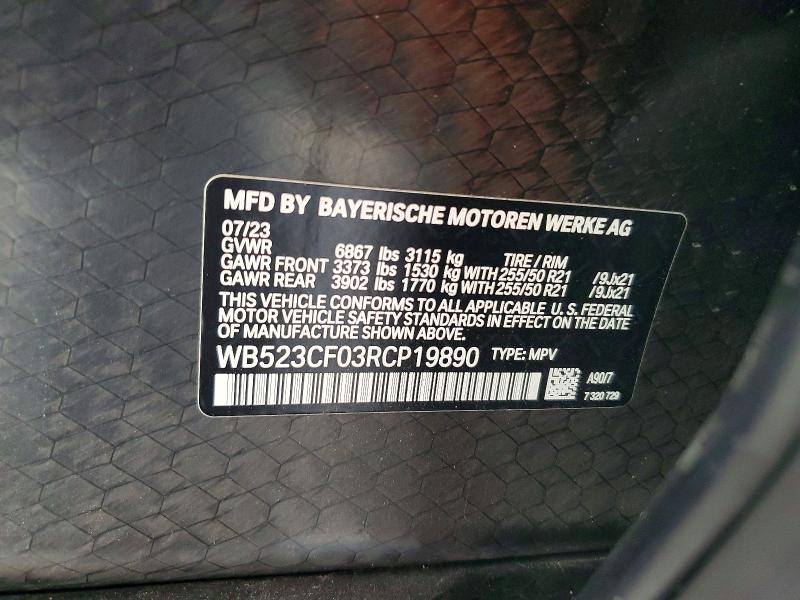 Aukcja sprzedaży 2024 Bmw Ix, vin: WB523CF03RCP19890, numer aukcji: 79235085