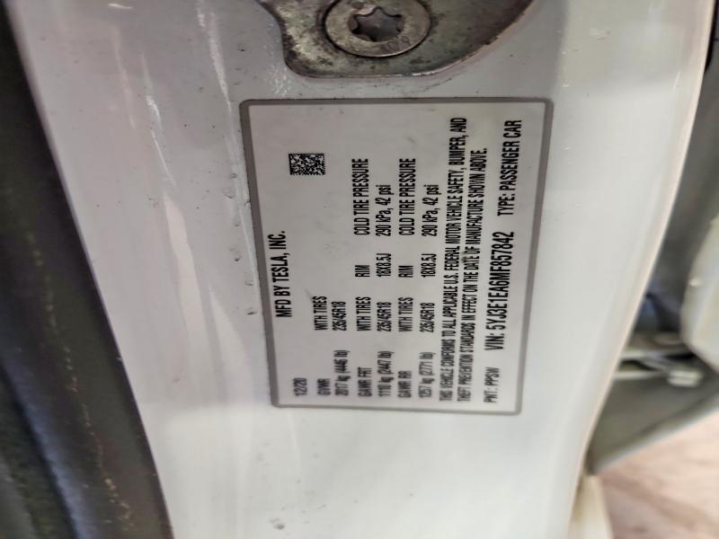 Aukcja sprzedaży 2021 Tesla Model 3, vin: 5YJ3E1EA6MF857842, numer aukcji: 46819936