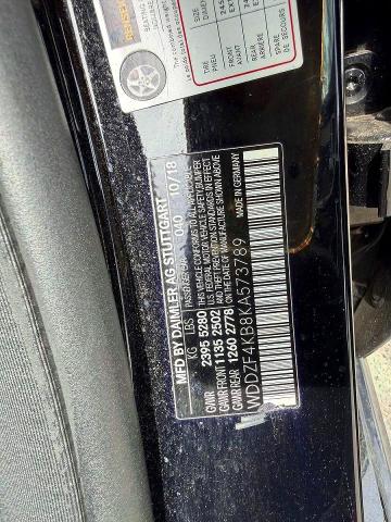 Продаж на аукціоні авто 2019 Mercedes-benz E, vin: WDDZF4KB8KA573789, номер лоту: 48461696