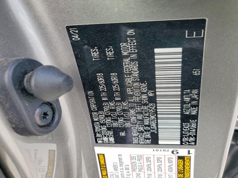 Aukcja sprzedaży 2021 Lexus Nx 300, vin: JTJGARBZ8M2195428, numer aukcji: 46311246