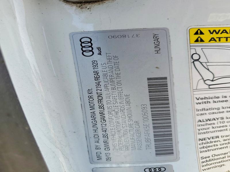 Продаж на аукціоні авто 2014 Audi Tt, vin: TRUBFAFK5E1005093, номер лоту: 47812976