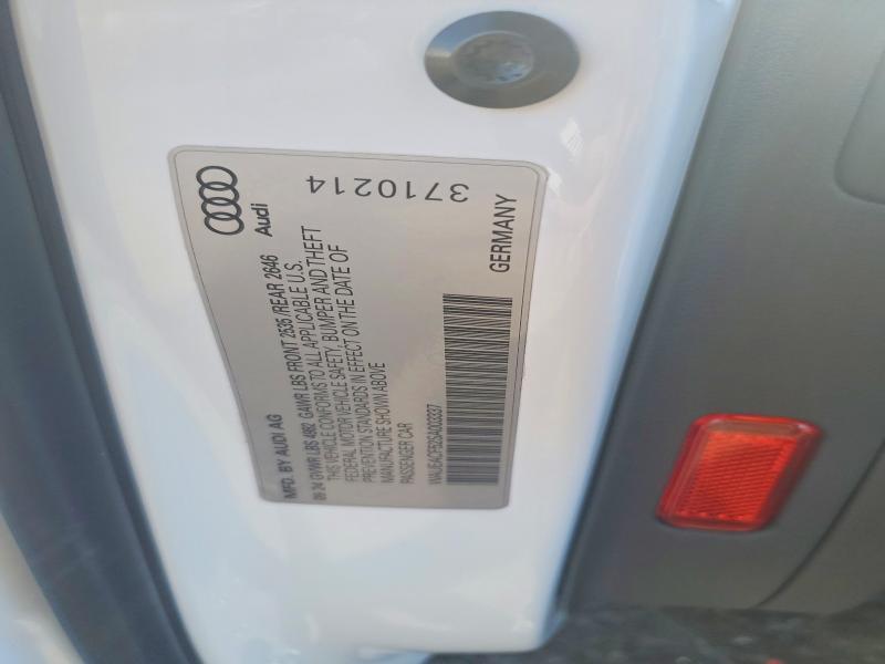 45863966 :رقم المزاد ، WAUEACF52SA003337 vin ، 2025 Audi A5 مزاد بيع