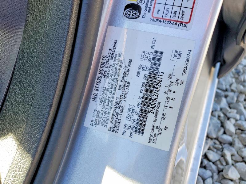 2010 Ford Fusion მანქანა იყიდება აუქციონზე, vin: 3FADP0L37AR296113, აუქციონის ნომერი: 45640546