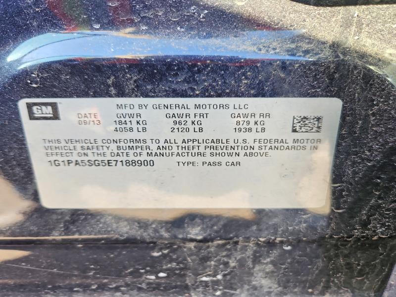 Продажа на аукционе авто 2014 Chev Cruze, vin: 1G1PA5SG5E7188900, номер лота: 45888856