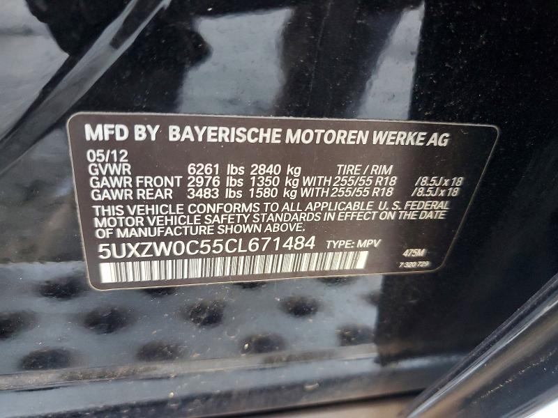 Aukcja sprzedaży 2012 Bmw X5, vin: 5UXZW0C55CL671484, numer aukcji: 41765826