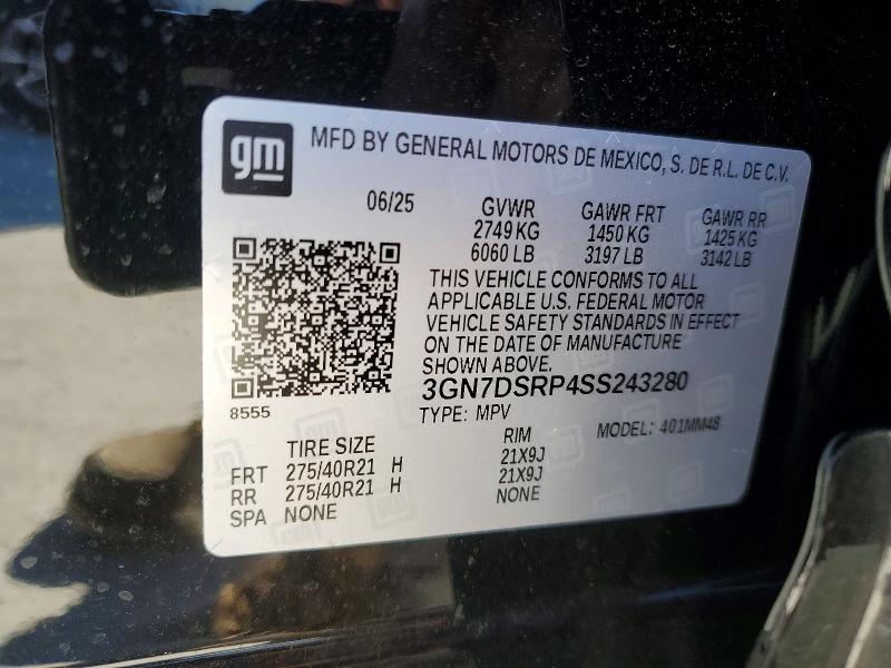 Auction sale of the 2025 Chevrolet Equinox, vin: 3GN7DSRP4SS243280, lot number: 78427435