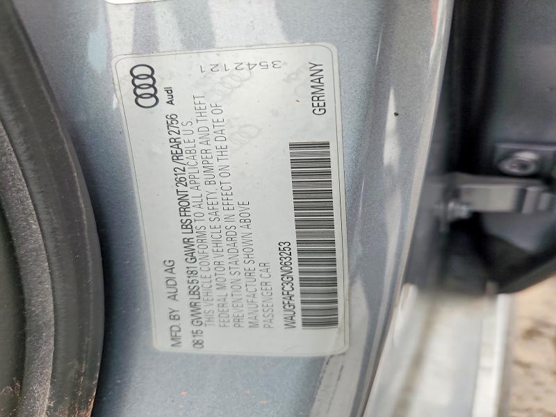 Aukcja sprzedaży 2016 Audi A6, vin: WAUGFAFC3GN063253, numer aukcji: 79599255