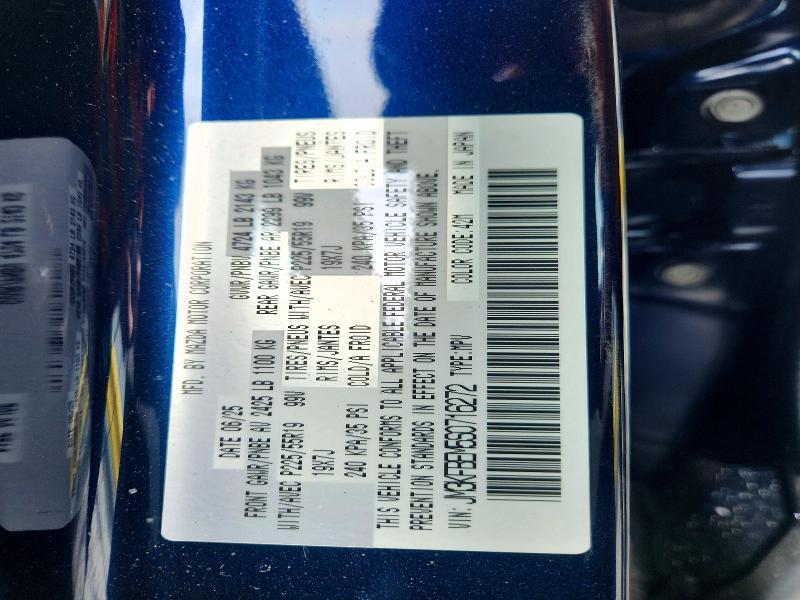 46007976 :رقم المزاد ، JM3KFBEM5S0716272 vin ، 2025 Mazda Cx-5 مزاد بيع