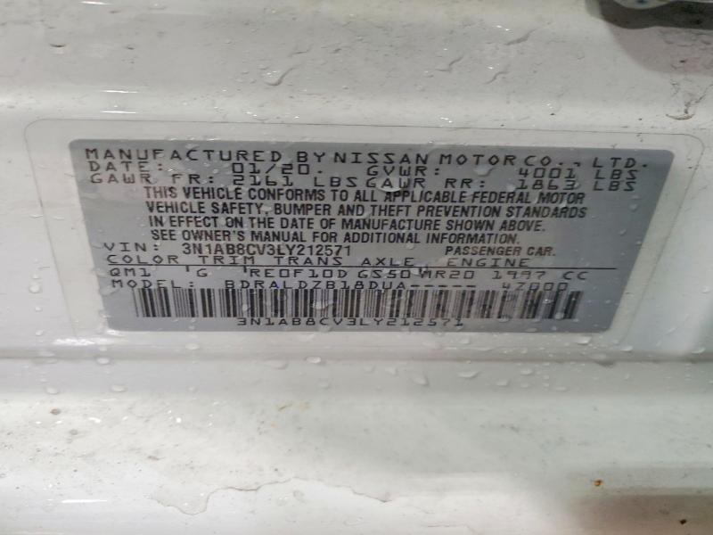 Aukcja sprzedaży 2020 Nissan Sentra, vin: 3N1AB8CV3LY212571, numer aukcji: 46856566