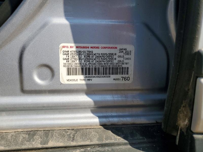 Продаж на аукціоні авто 2016 Mitsubishi Outlander, vin: JA4AD3A33GZ006328, номер лоту: 47653506
