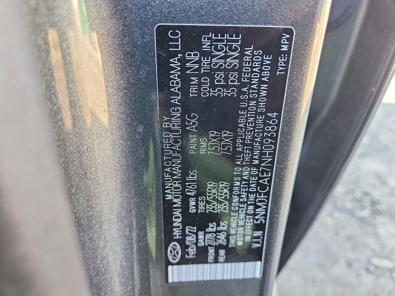 Aukcja sprzedaży 2022 Hyundai Tucson, vin: 5NMJFCAE7NH093864, numer aukcji: 47750816