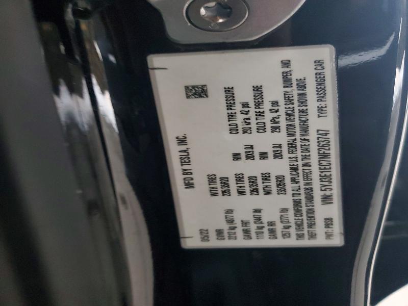 Продажа на аукционе авто 2022 Tesla Model 3, vin: 5YJ3E1EC7NF263747, номер лота: 41692186