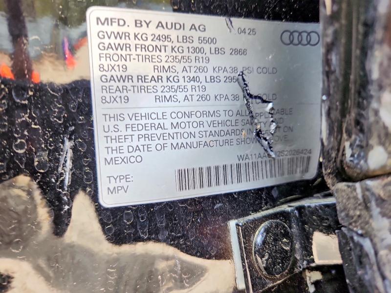 Aukcja sprzedaży 2025 Audi Q5, vin: WA11AAGU2S2026424, numer aukcji: 47755826