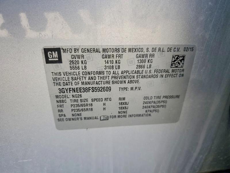Продаж на аукціоні авто 2015 Cadillac Srx, vin: 3GYFNEE38FS592609, номер лоту: 42001736