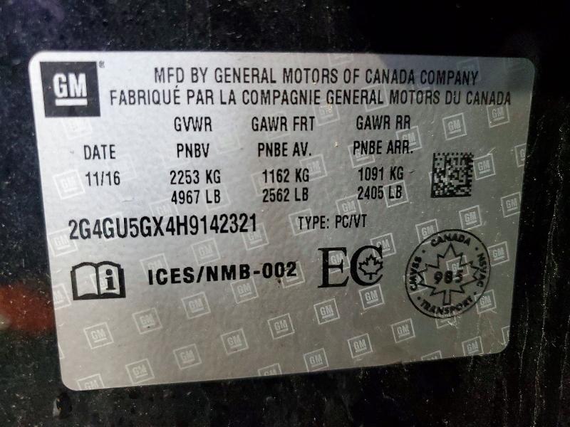 Продаж на аукціоні авто 2017 Buick Regal, vin: 2G4GU5GX4H9142321, номер лоту: 79782935