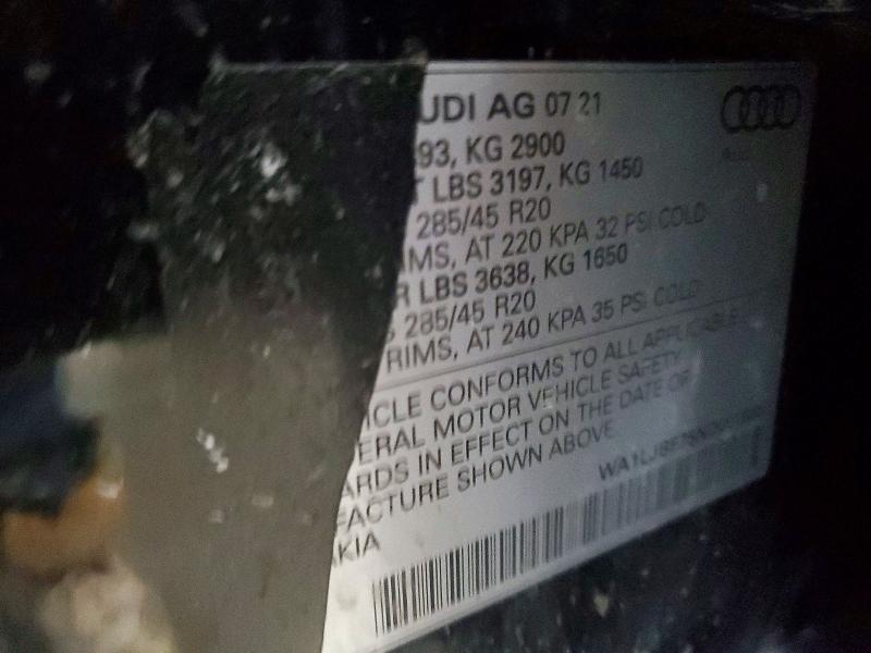 47262296 :رقم المزاد ، WA1LJBF75ND001665 vin ، 2022 Audi Q7 مزاد بيع