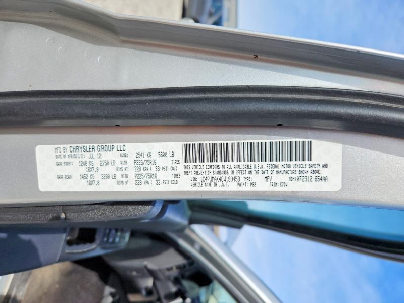 46025616 :رقم المزاد ، 1C4PJMAK4CW199459 vin ، 2012 Jeep Liberty مزاد بيع