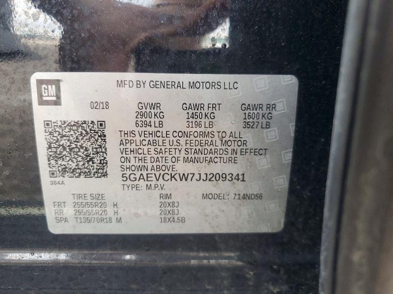 Продажа на аукционе авто 2018 Buick Enclave, vin: 5GAEVCKW7JJ209341, номер лота: 45648696