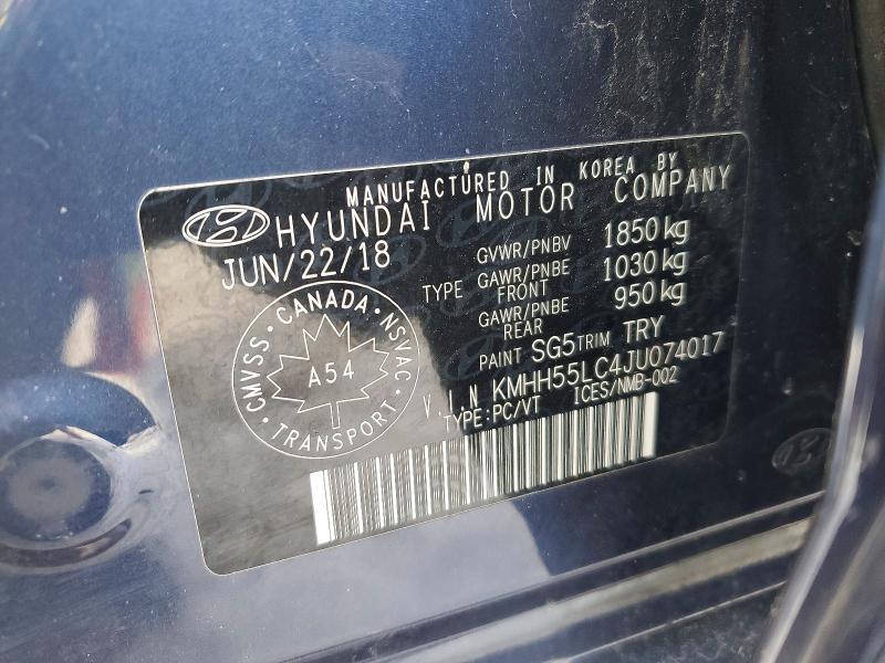 Aukcja sprzedaży 2018 Hyundai Elantra Gt, vin: KMHH55LC4JU074017, numer aukcji: 79577385