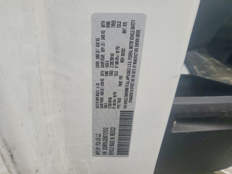 78964915 :رقم المزاد ، 3C6MRVJG5NE131012 vin ، 2022 Ram Promaster 3500 مزاد بيع