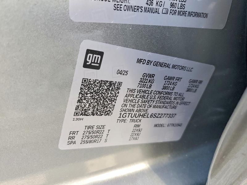 Aukcja sprzedaży 2025 Gmc Sierra, vin: 1GTUUHEL6SZ277337, numer aukcji: 46931606