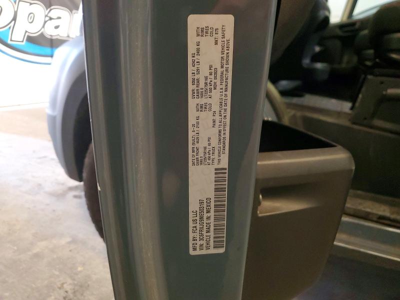 2021 Ram Promaster 3500 მანქანა იყიდება აუქციონზე, vin: 3C6FRVJG9ME503197, აუქციონის ნომერი: 41659266