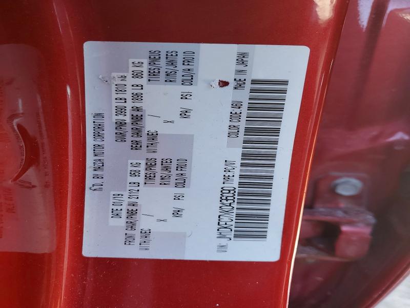 2019 Mazda Cx-3 მანქანა იყიდება აუქციონზე, vin: JM1DKFC7XK0436090, აუქციონის ნომერი: 79339095