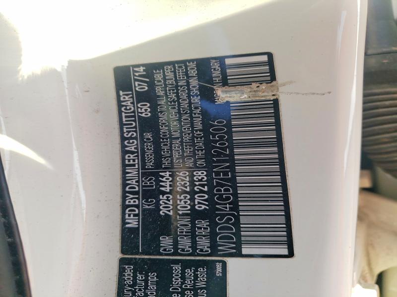 46883806 :رقم المزاد ، WDDSJ4GB7EN126506 vin ، 2014 Mercedes-benz Cla مزاد بيع