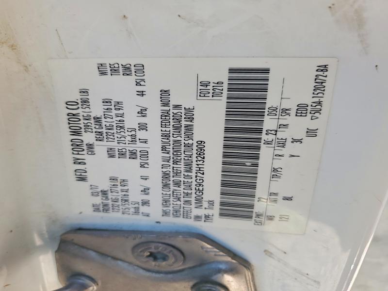 Продаж на аукціоні авто 2017 Ford Transit Connect, vin: NM0GE9G72H1326909, номер лоту: 54696986