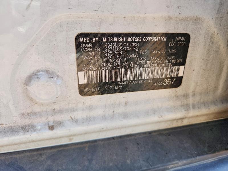 79771915 :رقم المزاد ، JA4ARUAU9MU014183 vin ، 2021 Mitsubishi Outlander Sport مزاد بيع