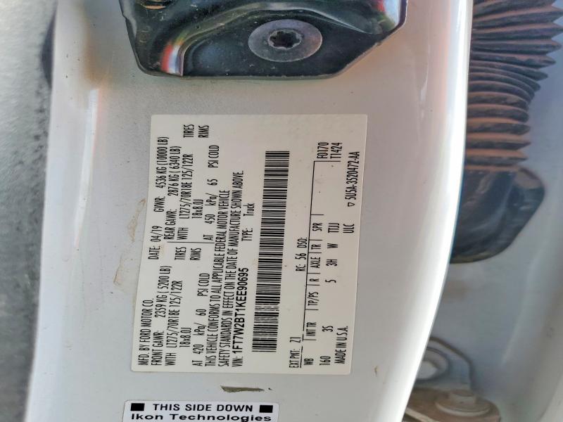 47790276 :رقم المزاد ، 1FT7W2BT1KEE90695 vin ، 2019 Ford F250 مزاد بيع