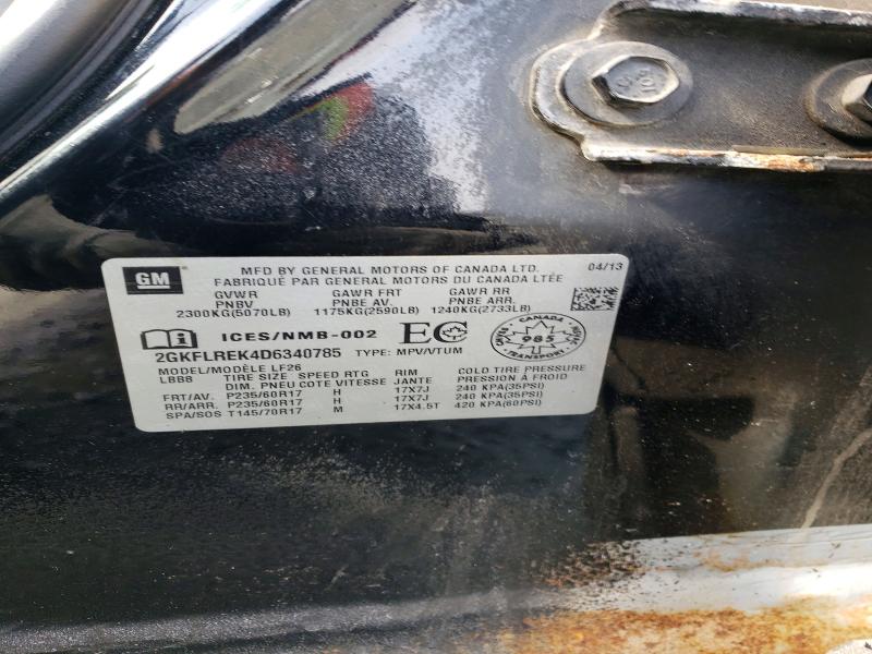 2013 Gmc Terrain მანქანა იყიდება აუქციონზე, vin: 2GKFLREK4D6340785, აუქციონის ნომერი: 42040196
