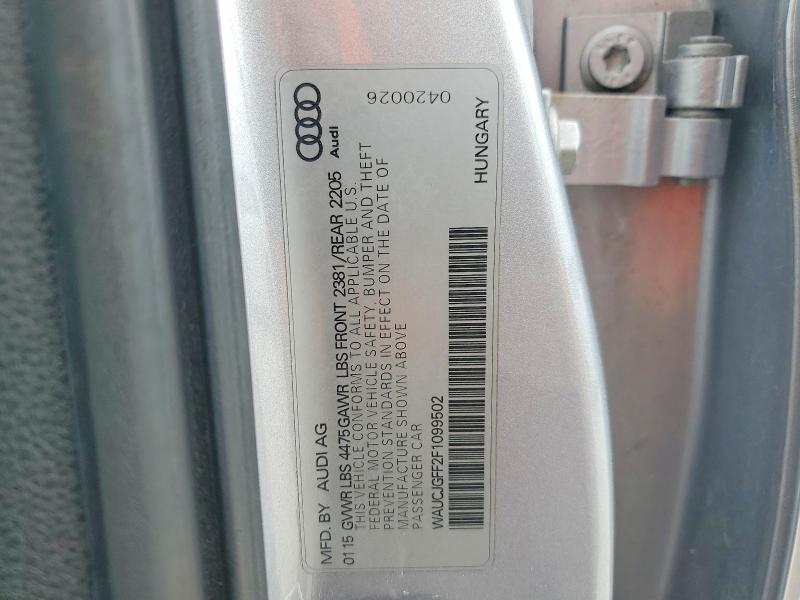 Aukcja sprzedaży 2015 Audi A3, vin: WAUCJGFF2F1099502, numer aukcji: 45549026