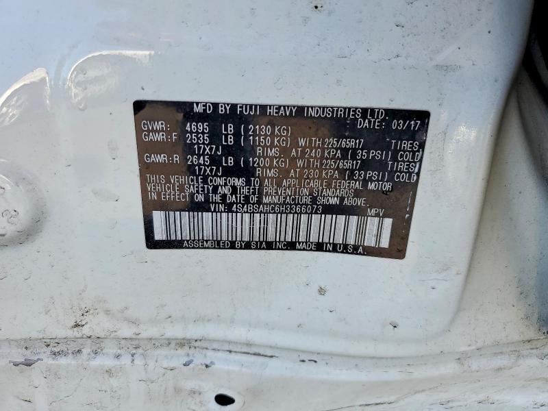 79371795 :رقم المزاد ، 4S4BSAHC6H3366073 vin ، 2017 Subaru Outback مزاد بيع