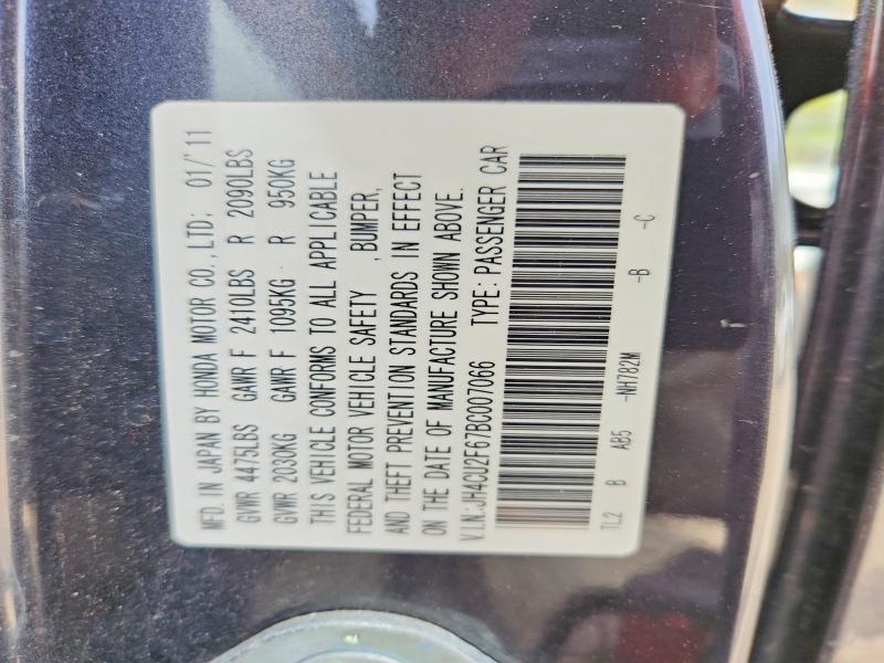 Продаж на аукціоні авто 2011 Acura Tsx, vin: JH4CU2F67BC007066, номер лоту: 46741506