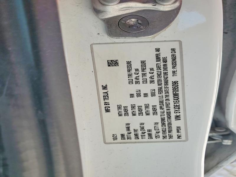 Aukcja sprzedaży 2021 Tesla Model 3, vin: 5YJ3E1EAXMF095096, numer aukcji: 47783166