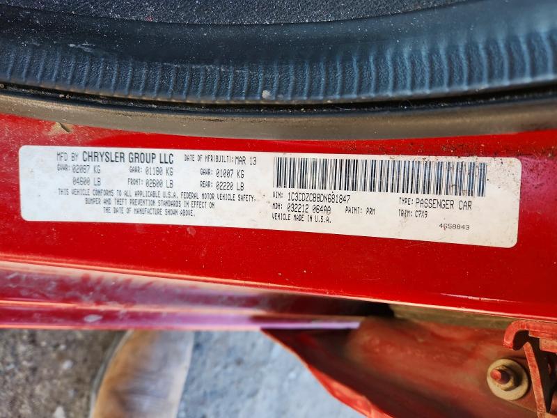 Продаж на аукціоні авто 2013 Dodge Avenger, vin: 1C3CDZCB8DN681847, номер лоту: 46064506