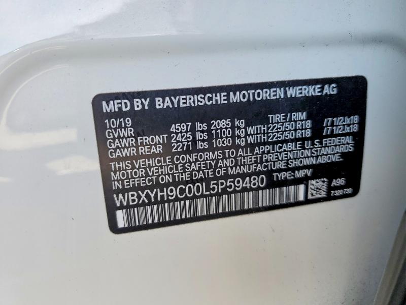 Продажа на аукционе авто 2020 Bmw X2, vin: WBXYH9C00L5P59480, номер лота: 47549956
