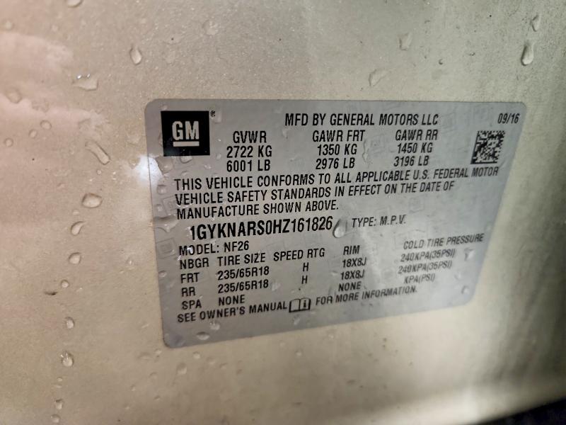 Aukcja sprzedaży 2017 Cadillac Xt5, vin: 1GYKNARS0HZ161826, numer aukcji: 79194325