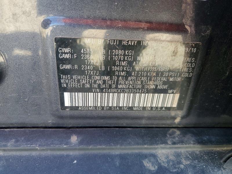 46728516 :رقم المزاد ، 4S4BRCKC2B3350475 vin ، 2011 Subaru Outback مزاد بيع