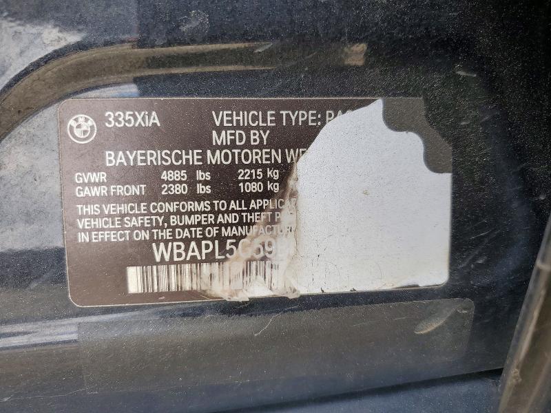 Продажа на аукционе авто 2011 Bmw 335xi, vin: WBAPL5G59BNN23556, номер лота: 48002576