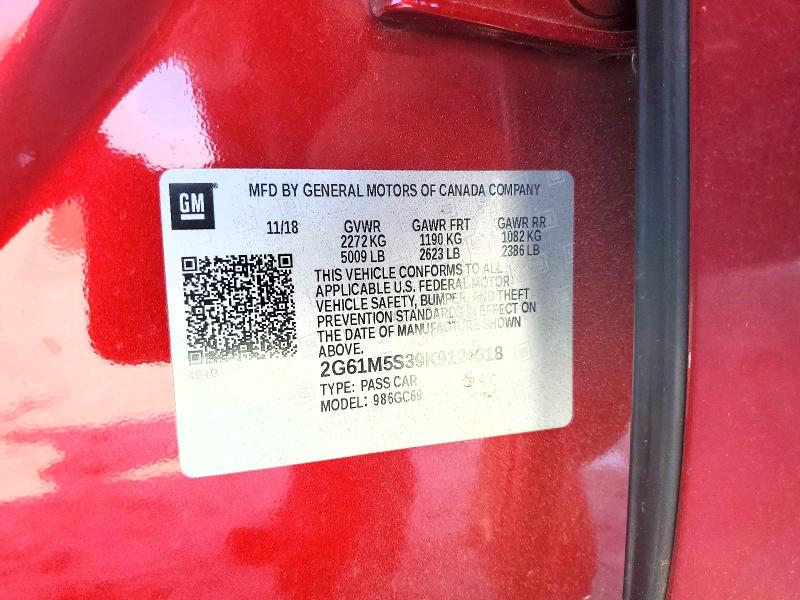 Aukcja sprzedaży 2019 Cadillac Xts, vin: 2G61M5S39K9124518, numer aukcji: 79164615