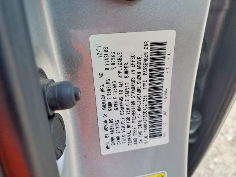 Aukcja sprzedaży 2012 Acura Tl, vin: 19UUA8F52CA021285, numer aukcji: 41595336