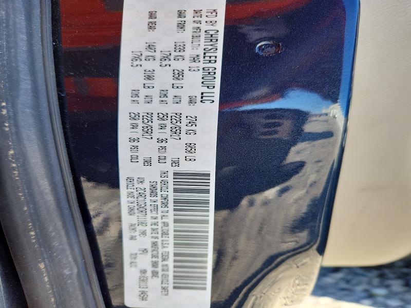 Продажа на аукционе авто 2013 Chrysler Town & Country, vin: 2C4RC1CGXDR711102, номер лота: 46356286