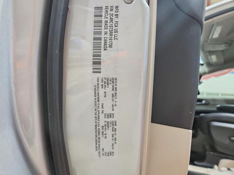 46883446 :رقم المزاد ، 2C4RC1S73RR141730 vin ، 2024 Chrysler Pacifica مزاد بيع