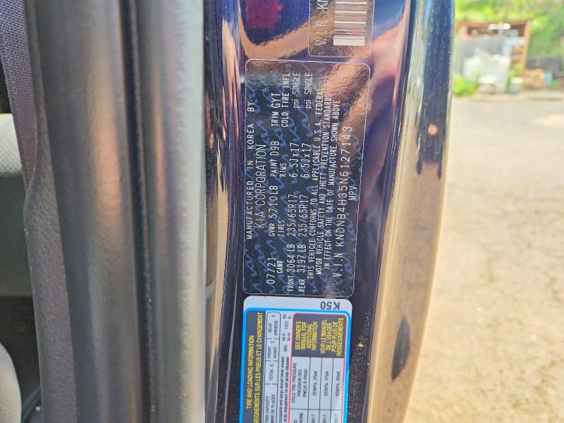 Продаж на аукціоні авто 2022 Kia Carnival, vin: KNDNB4H35N6127143, номер лоту: 47817606