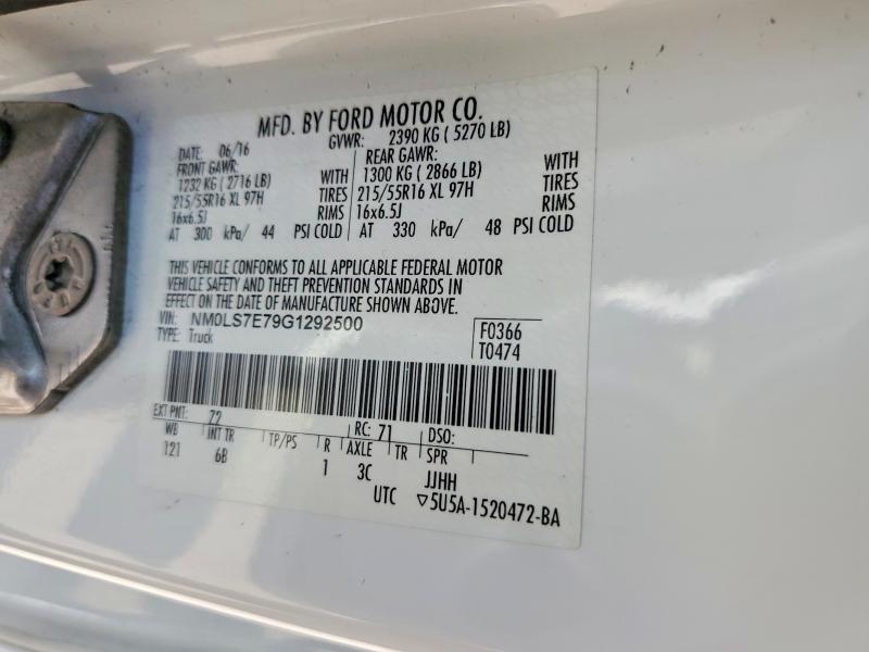 47257036 :رقم المزاد ، NM0LS7E79G1292500 vin ، 2016 Ford Transit Connect مزاد بيع
