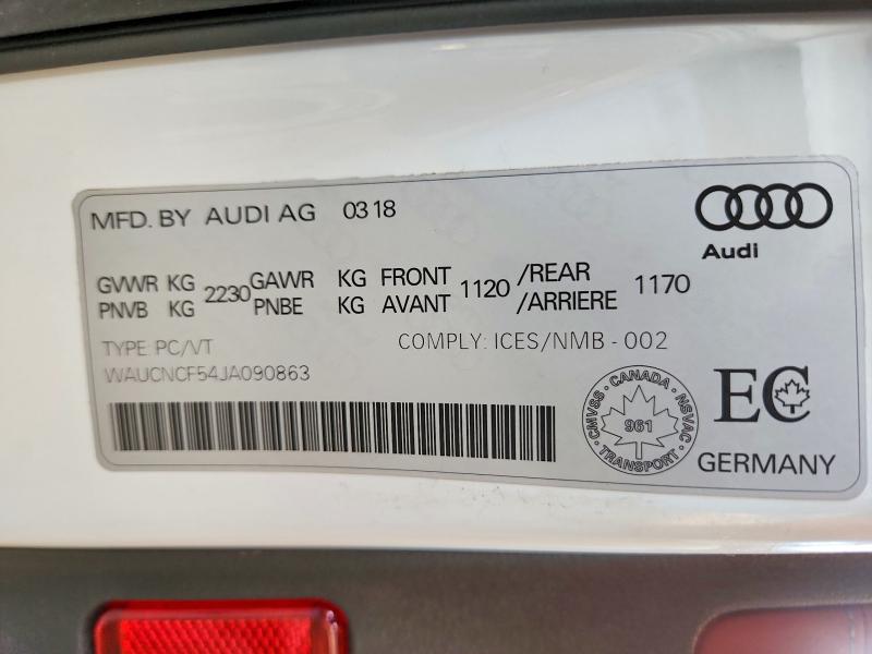 Aukcja sprzedaży 2018 Audi A5, vin: WAUCNCF54JA090863, numer aukcji: 45666166