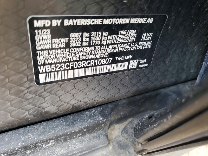 Aukcja sprzedaży 2024 Bmw Ix, vin: WB523CF03RCR10807, numer aukcji: 46122076