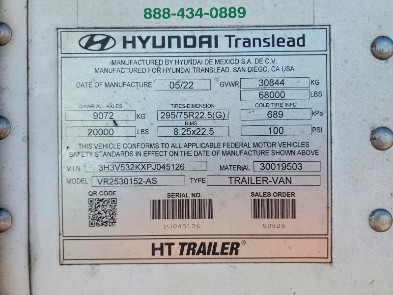 Продажа на аукционе авто 2023 Hyundai Translead Inc Unknown, vin: 3H3V532KXPJ045126, номер лота: 46521246